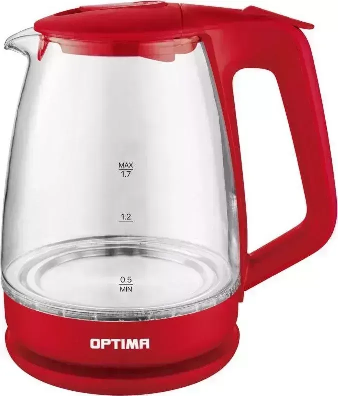 Чайник электрический OPTIMA EK-1718G красный