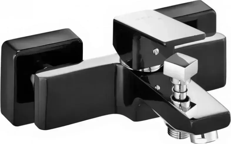 Смеситель для ванны  E.C.A TIERA 103502469EX (черный хром)