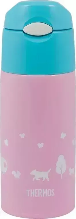 Термос THERMOS FHL-401F LP 0.4л розовый/голубой с чехлом (320148)