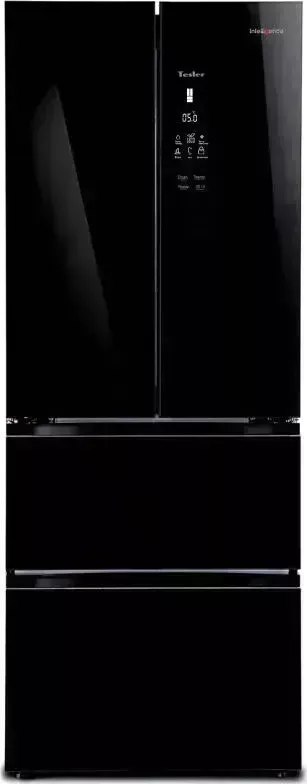 Холодильник TESLER RFD-361I BLACK GLASS