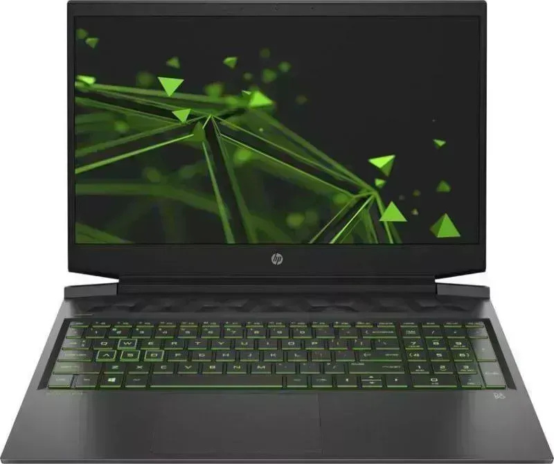 Ноутбук HP Pavilion Gaming 16-a0038ur DOS черный/зеленый (2X0P6EA)