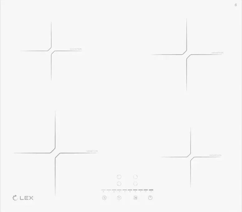 Панель варочная электрическая LEX EVI 640-2 WH
