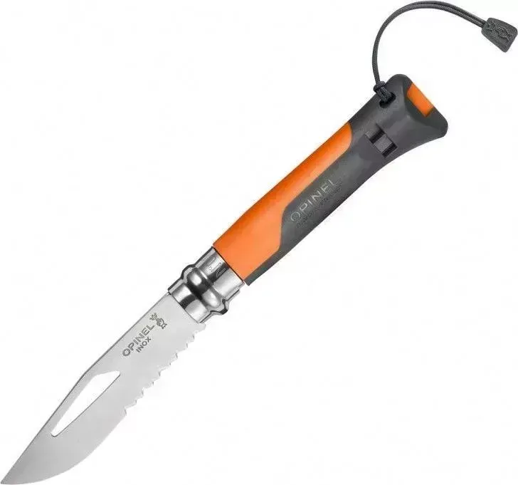 Нож  Opinel Outdoor Earth N08 8VRI (001577) оранжевый/серый
