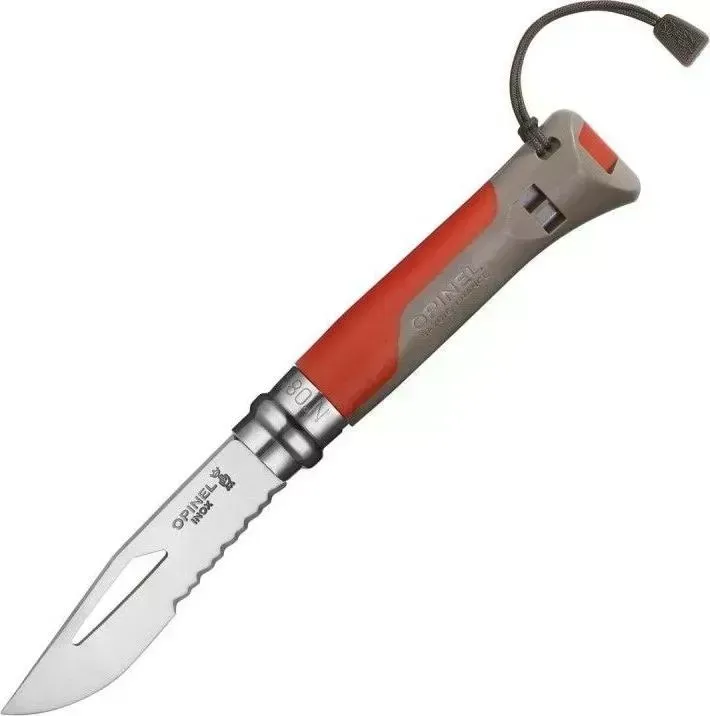 Нож  Opinel Outdoor Earth N08 8VRI (001714) красный/серый