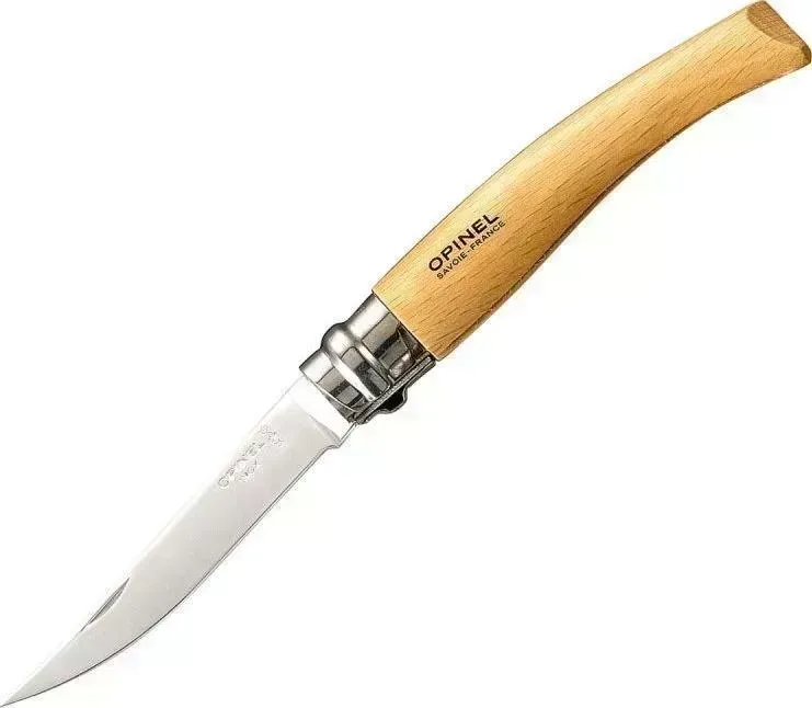 Нож  Opinel Slim Beechwood N08 8VRI (000516) дерево