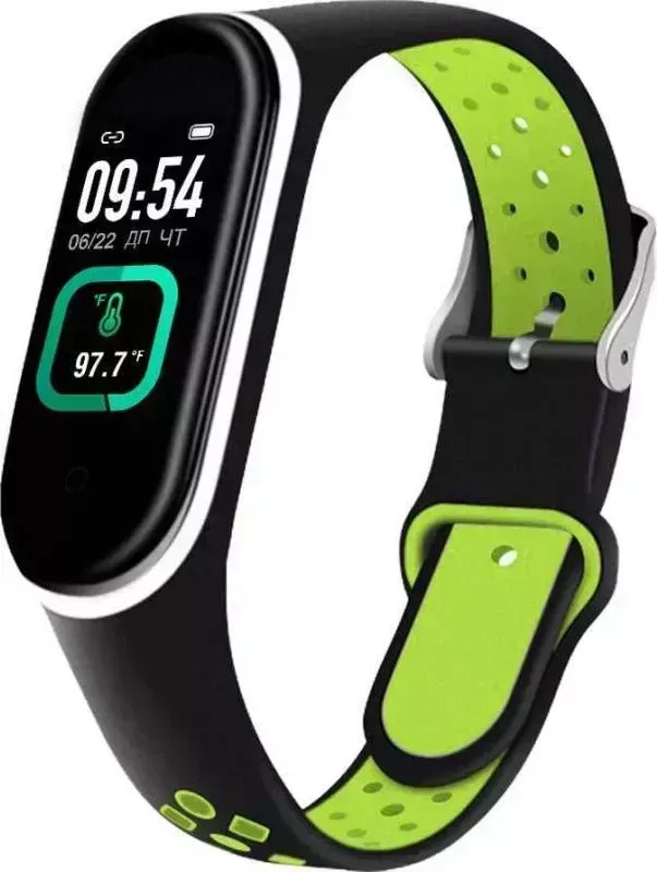 Фитнес-браслет    Smarterra FitMaster Ton черный/зеленый (smft-t02)