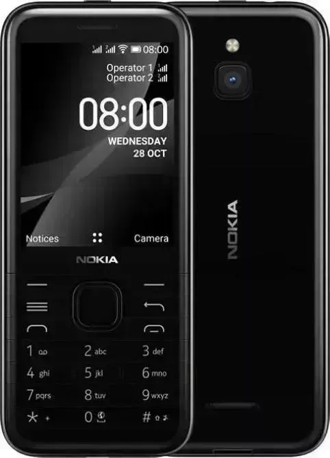 Мобильный телефон NOKIA 8000 DS 4G black (TA-1303)