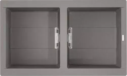 Мойка кухонная OMOIKIRI Banzen 86-2-GR NEW Leningrad Grey