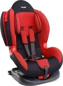 Автокресло SIGER Кокон ISOFIX красный, 1-7 лет, 9-25 кг, группа 1/2