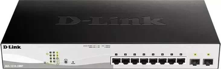 Коммутатор D-LINK DGS-1210-10MP/FL