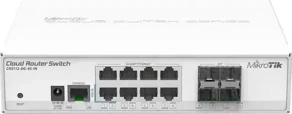 Коммутатор MIKROTIK MikroTik CRS112-8G-4S-IN