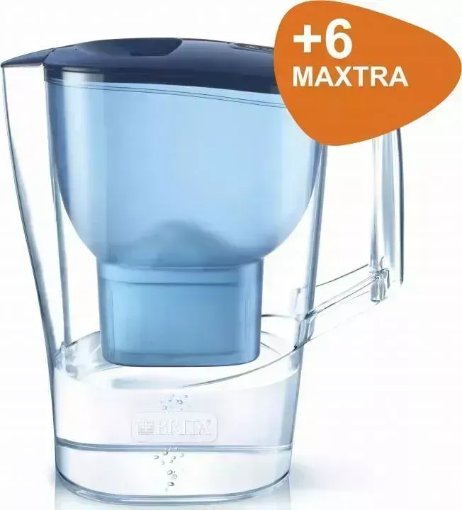 Фильтр-кувшин для воды BRITA Aluna XL MX+ 3.5л синий+6 картриджей Макстра жёсткость эксперт