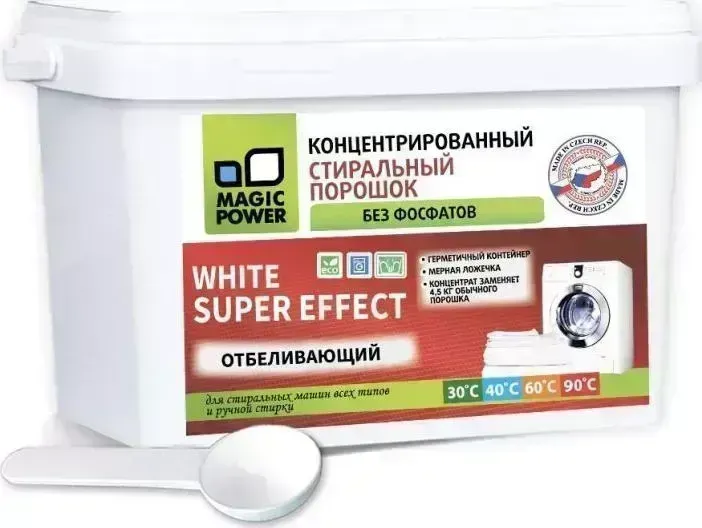 Средство для стирки MAGIC POWER MP-139 с отбеливающим эффектом 1.5кг