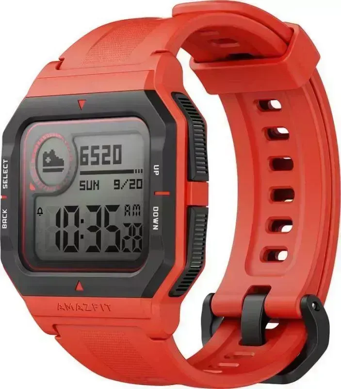 Умные часы NEO Amazfit 1.2 черный/красный