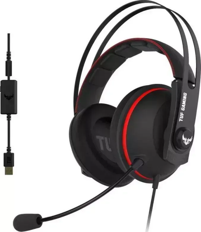 Наушники ASUS TUF Gaming H7 черный/красный
