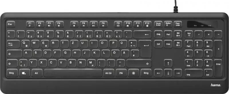 Клавиатура HAMA KC-550 черный (R1182671)