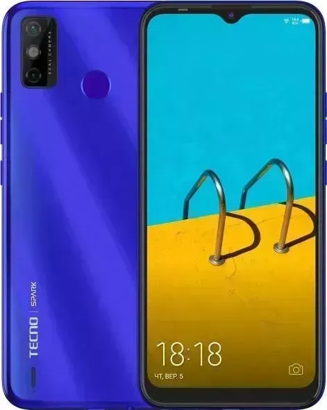 Телефон    TECNO Spark 6 Go 2/32Gb Aqua Blue