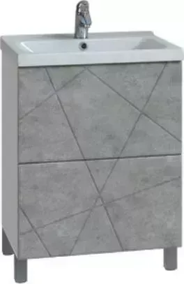 Тумба под раковину VIGO Geometry 2-50 (д/раковины Фостер 50) бетон (Geometry-2-500)
