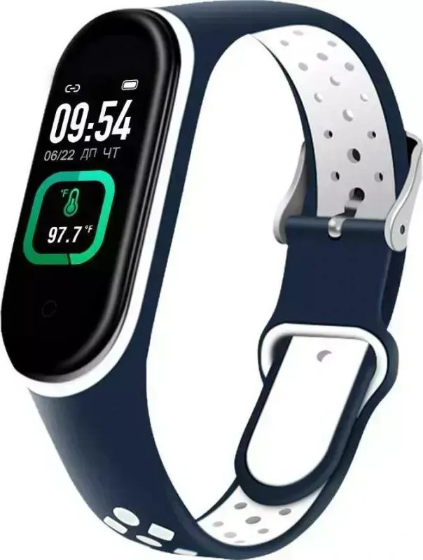 Фитнес-браслет Smarterra FitMaster Ton синий/белый (SMFT-T03)