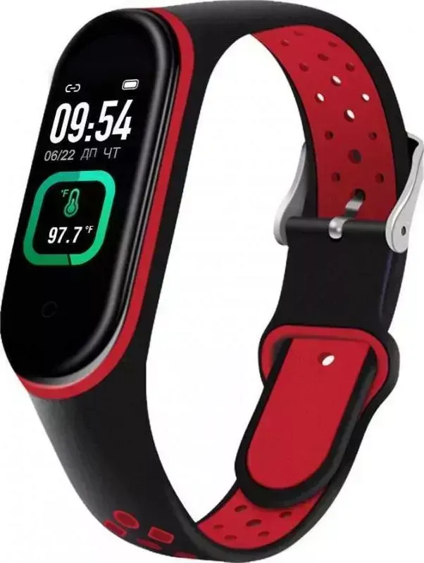 Фитнес-браслет    Smarterra FitMaster Ton черный/красный (SMFT-T07)