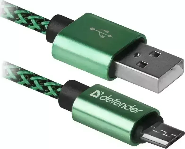 Кабель DEFENDER USB08-03T 1M GREEN (87804)