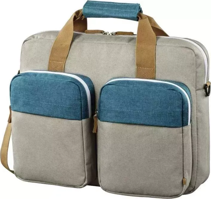 Сумка для ноутбука HAMA Florence II 15.6 серый/зеленый (00101574)