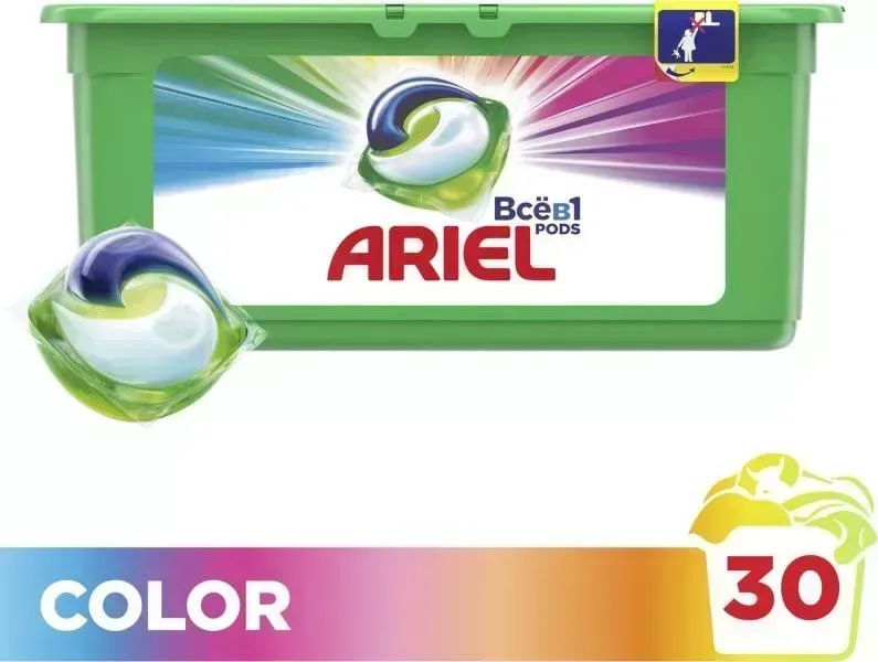 Средство для стирки Ariel Color Всё в 1 Капсулы для стирки 30шт (81719666)