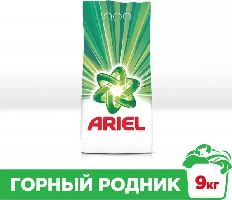 Средство для стирки Ariel Горный родник автомат Порошок для стирки 9кг (81586125)
