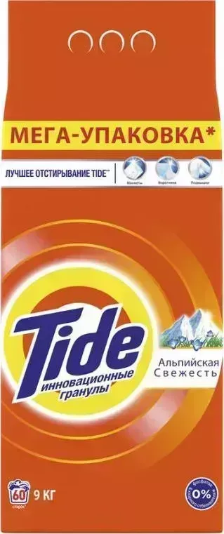 Средство для стирки TIDE Альпийская Свежесть автомат 9кг (81722963) Порошок для стирки