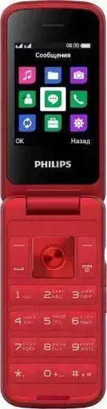 Телефон PHILIPS E255 Xenium красный