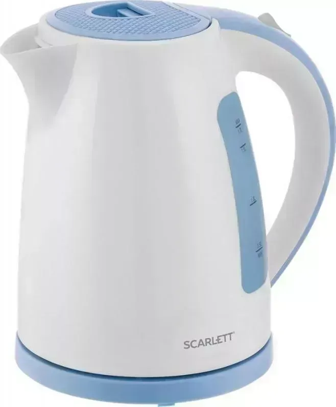 Чайник электрический SCARLETT SC-EK18P60 белый/голубой