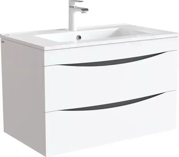 Тумба с раковиной IDDIS Cloud 80 подвесная, белая, с (CLO80W0i95K)