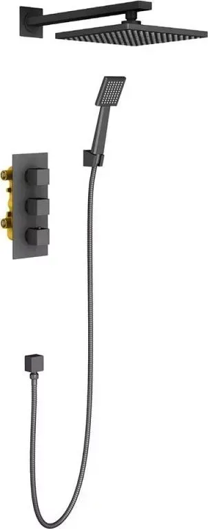 Душевая система TIMO Tetra-thermo SX-0179/03SM черный