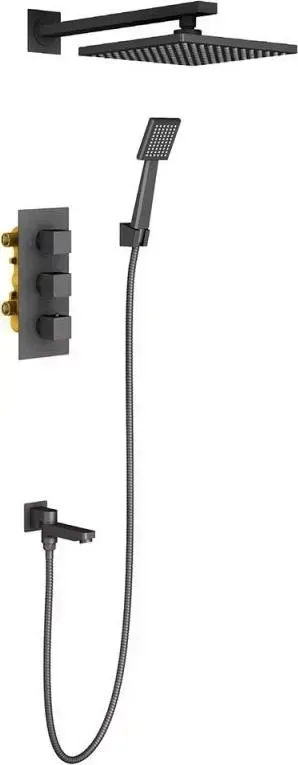 Душевая система TIMO Tetra-thermo SX-0199/03SM черный