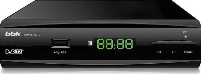 Ресивер цифровой BBK SMP251HDT2 черный