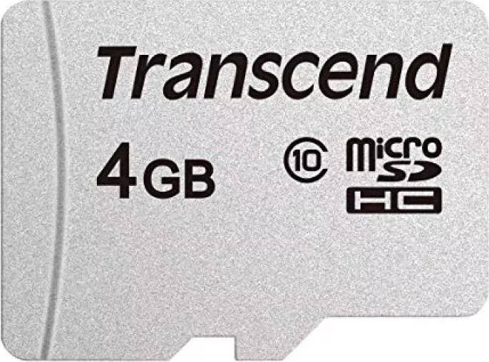 Карта памяти TRANSCEND microSD 4GB Class10 TS4GUSD300S (без адаптера)