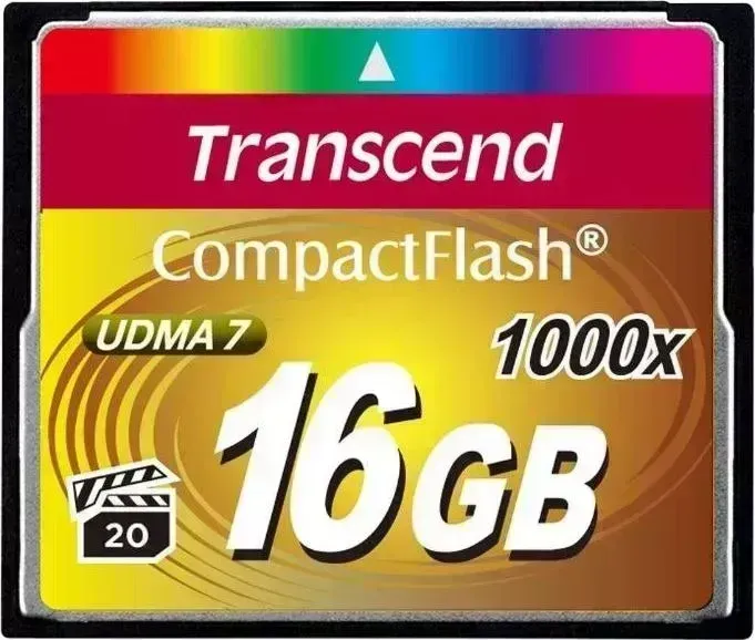Карта памяти TRANSCEND 16GB CompactFlash 1000X TS16GCF1000