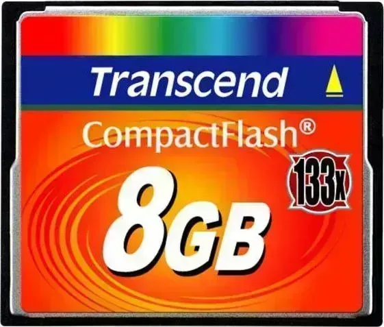 Карта памяти TRANSCEND 8GB CompactFlash 133X TS8GCF133