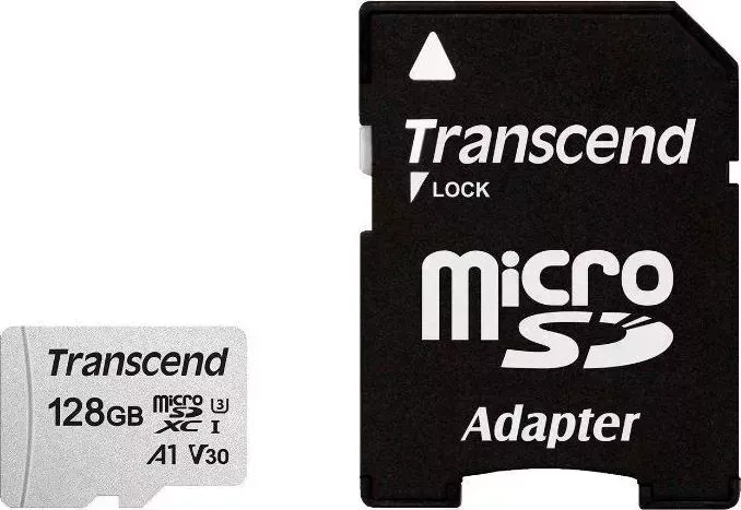 Карта памяти TRANSCEND microSD 128GB TS128GUSD300S-A ( + adapter)