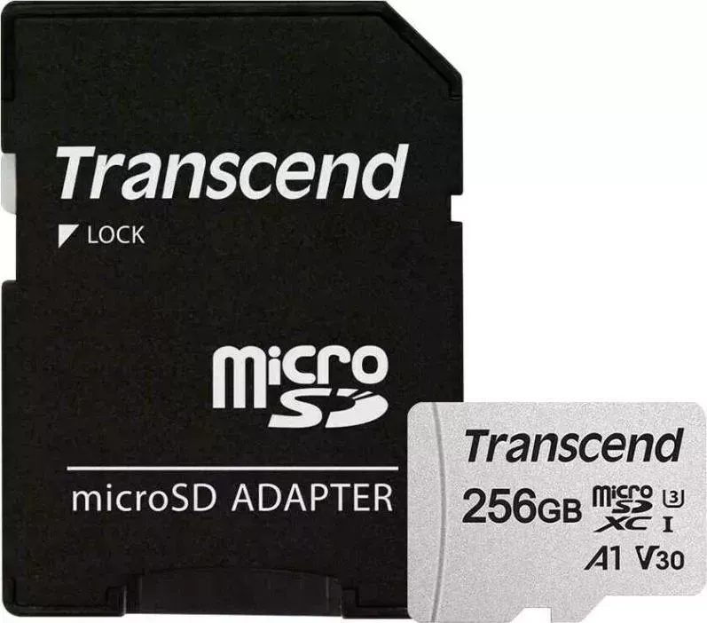 Карта памяти TRANSCEND microSD 256GB TS256GUSD300S-A ( + adapter)