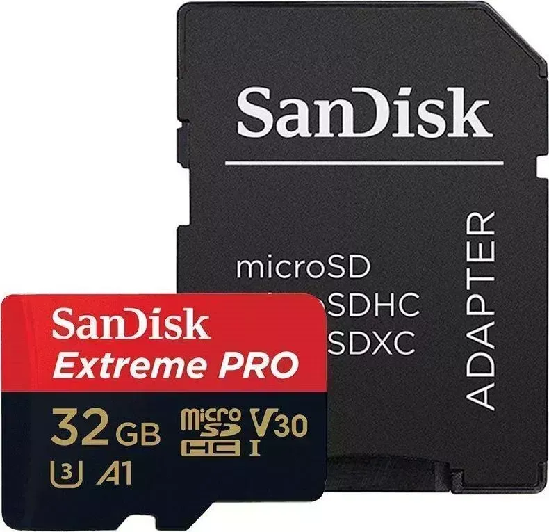 Карта памяти SANDISK microSDHC 32GB SDSQXCG-032G-GN6MA Extreme Pro ( + SD Adapter + Rescue Pro Deluxe)