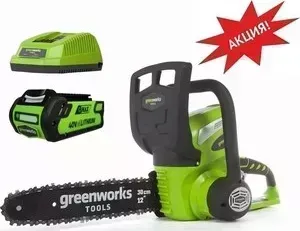 Электропила аккумуляторная GreenWorks G40CS30 (20117UB)