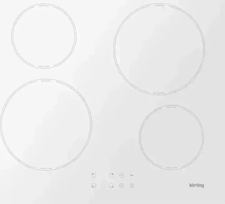 Панель варочная электрическая KORTING HI 64042 BW