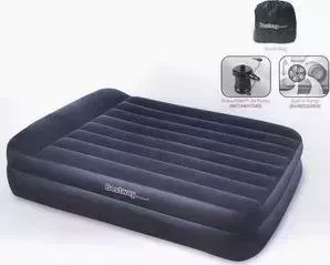 Кровать надувная BESTWAY Premium Air Bed Queen со встроенным насосом 220В (размер 203х163х48 см)