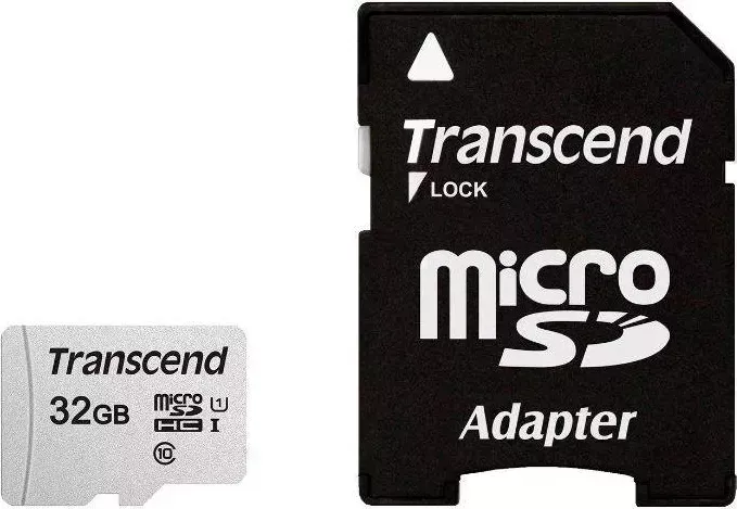 Карта памяти TRANSCEND microSDHC 32Gb Class10 TS32GUSD300S-A + adapter