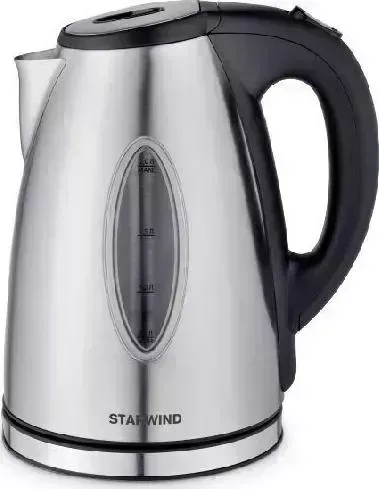Чайник электрический STARWIND SKS3001 серебристый/черный