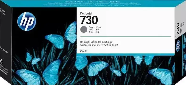 Расходный материал для печати HP P2V72A (730) серый