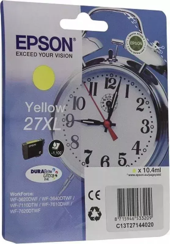Расходный материал для печати EPSON C13T27144022 (T2714) желтый