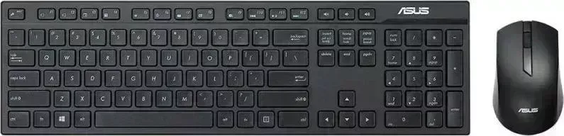 Клавиатура и мышь ASUS W2500 черный/черный Комплект мыши и клавиатуры