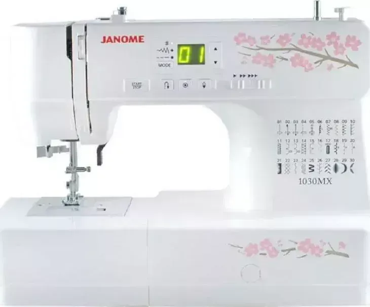 Швейная машина JANOME 1030 MX белый/цветы